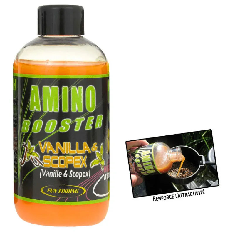 FUN FISHING Appâts / Amorces-Additif liquide coup amino booster vanilla scopex 185ml