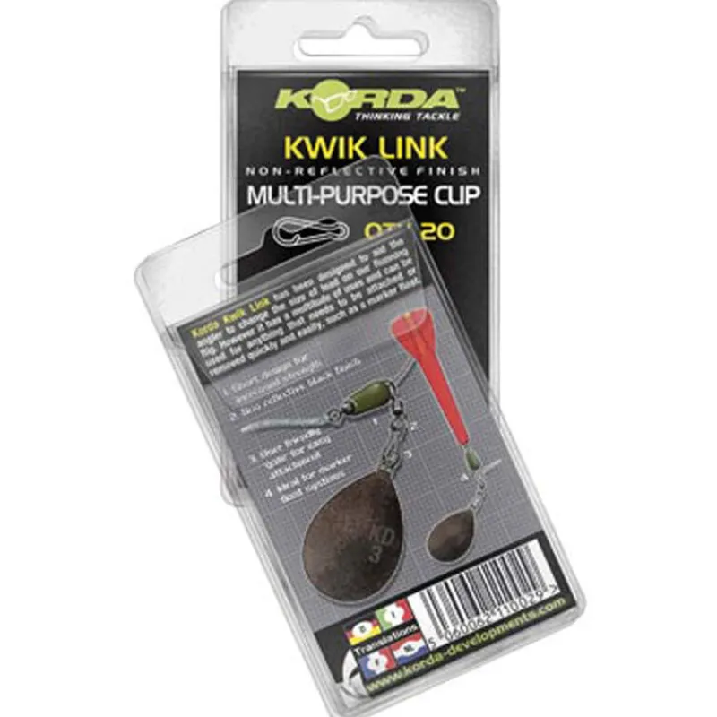 KORDA Acc.Montages/Hameçons-Agrafes rapides carpe kwick link (x20)