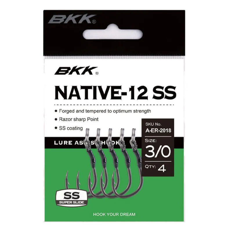 BKK Lignes Et Accessoires De Montage|Hameçons Et Montages-Assist Native-12 SS