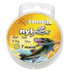 CANNELLE Carnassier Au Posé-Bas de ligne acier carnassier nylflex c709 10m