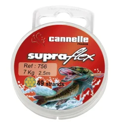 CANNELLE Carnassier Au Posé-Bas de ligne acier carnassier supraflex c756 2.50m