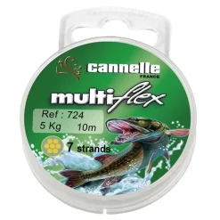 CANNELLE Carnassier Au Posé-Bas de ligne acier carnassier multiflex c724 10m