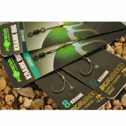 KORDA Acc.Montages/Hameçons-Bas de ligne carpe krank ready rig barbless