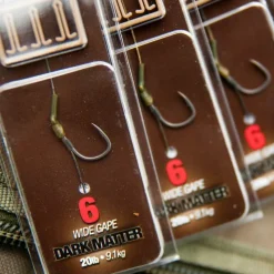 KORDA Acc.Montages/Hameçons-Bas de ligne carpe dark matter rig barbless