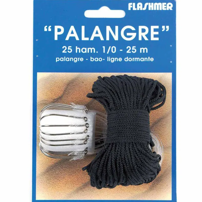 FLASHMER Bas De Lignes / Lignes Montées-Bas de Ligne Eco Palangre Pêche à la Sole 25 hameçons