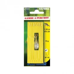 FLASHMER Hameçons Et Montages-Bas de ligne Gambe à Perchot 7 hameçons