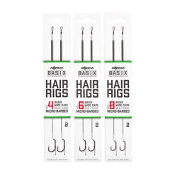 KORDA Découverte Pêche À La Carpe|Acc.Montages/Hameçons-Bas de ligne basix hair rigs wide gape