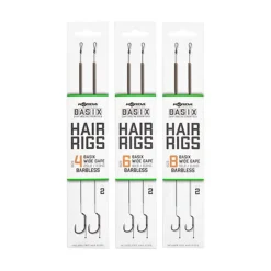 KORDA Découverte Pêche À La Carpe|Acc.Montages/Hameçons-Bas de ligne basix hair rigs wide gape barbless