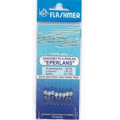 FLASHMER Bas De Lignes / Lignes Montées|Leurres-Bas de ligne mer dandinette a perles eperlans
