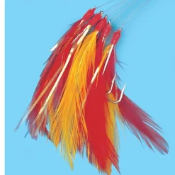 FLASHMER Bas De Lignes / Lignes Montées|Leurres-Bas de ligne mer plume filament 5 hamecons 2/0