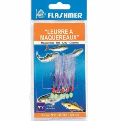 FLASHMER Pêche Aux Leurres|Bas De Lignes / Lignes Montées-Bas de ligne mer leurre a maquereaux