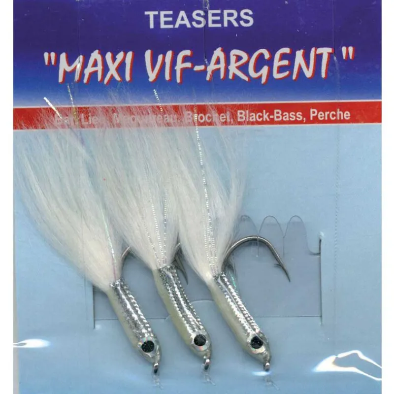 FLASHMER Leurres-Bas de ligne mer maxi vif argent