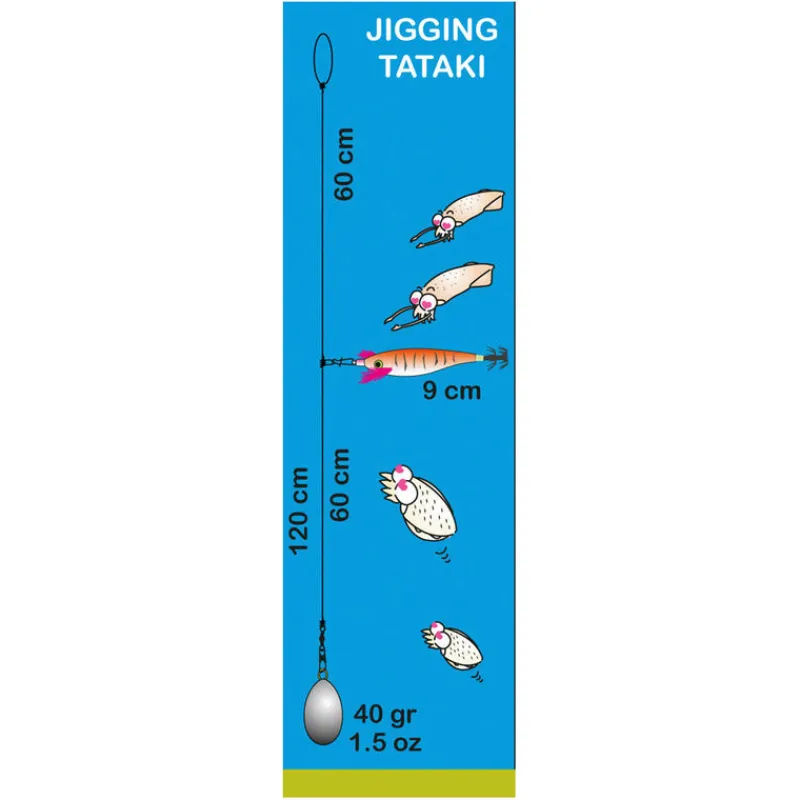SEA SQUID Pêche Eging|Leurres-Bas de ligne mer flashmer seiche/encornet 1 turlutte