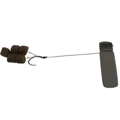OVERFIGHT Acc. Montage / Hameçons-Bas de Ligne Fixed Pellet Rig 4/0 1m20