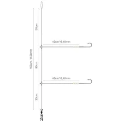 SPRO Surfcasting|Bas De Lignes / Lignes Montées-Bas de Ligne Salt Rig Cristal Bead