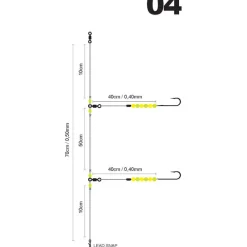 SPRO Surfcasting|Bas De Lignes / Lignes Montées-Bas de Ligne Salt Rig Easy Bead Citrus 1/0