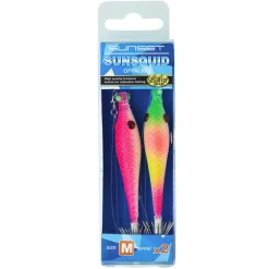 SUNSET Pêche Eging|Leurres-Bas de ligne Tataki Sunsquid Oppaï Taille M 9cm (x2)