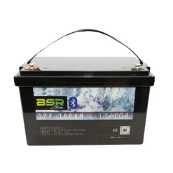 BSR Batterie-Batterie Lithium Bac Monobloc LifePo4 12V / 100Ah + Chargeur non-étanche 10A