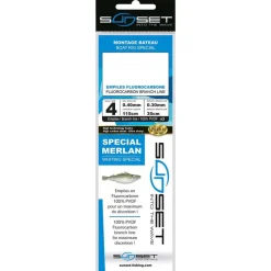 SUNSET Bas De Lignes / Lignes Montées-BDL BATEAU RS COMPETITION SPEC MERLAN/FLUORO 3X35