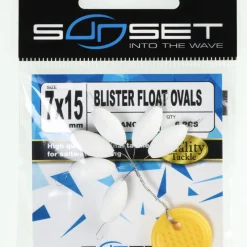 SUNSET Montages / Hameçons-Blister Float Ovals Blanc