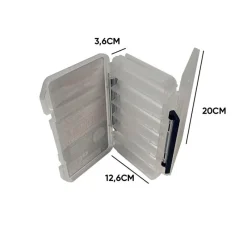 VERSUS Pêche Aux Leurres|Bagagerie / Rangement-Boite Reversible 100 Clear 20x12.6x3.6cm