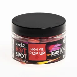 MACK2 Appâts Et Fabrication-Bouillettes flottantes carpe fluo pop up dark devil 15mm 50g