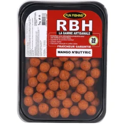 FUN FISHING Offre À Volume Carpe|Appâts Et Fabrication-Bouillettes RBH Boilies Mango N'Butiric 800g