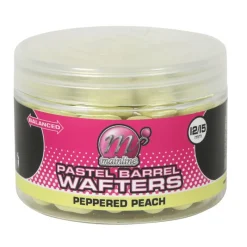 MAINLINE Appâts Et Fabrication-Bouillettes équilibrées carpe wafter barrels peppered peach 12/15mm