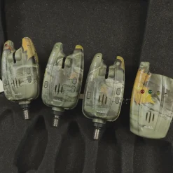 MACK2 Détection-Coffret 3 Détecteurs + Centrale Carp Addict Camo (Vert, Rouge et Bleu)