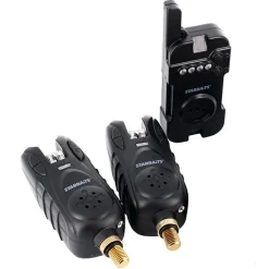 STARBAITS Détection-Coffret 2 Détecteurs + Centrale STB Bite Indic Emet./Rec.