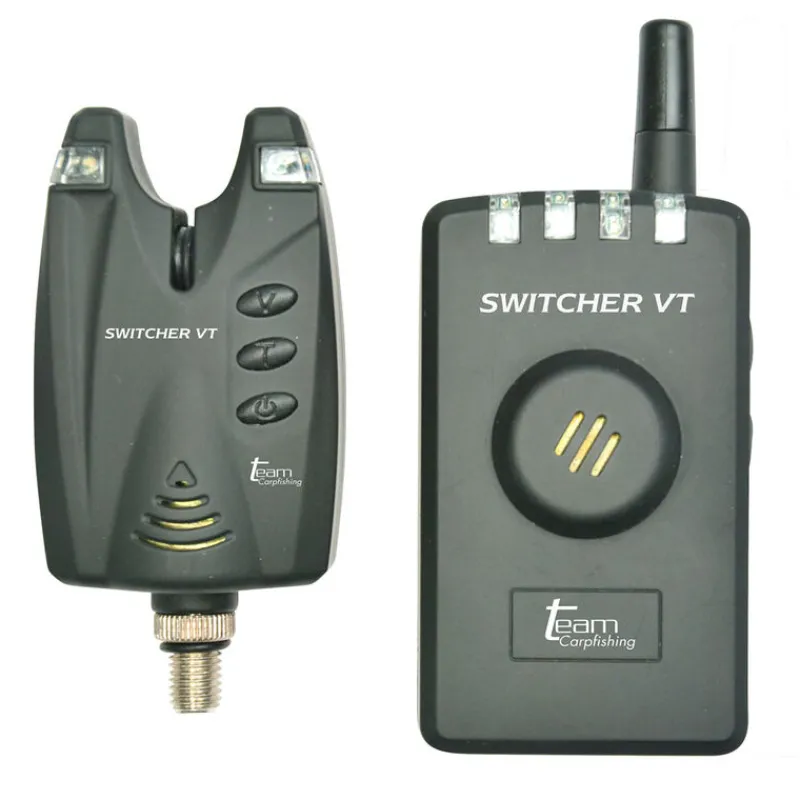 TEAM CARPFISHING Découverte Pêche À La Carpe|Détection-Coffret 3 détecteurs carpe switcher vt + centrale
