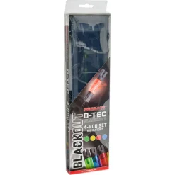 STARBAITS Détection-Coffret 4 Hanger D Tec Black Out Full Set 4 Rods