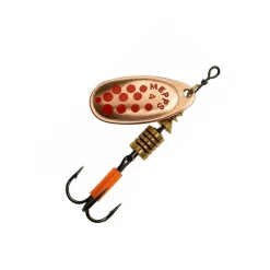 MEPPS Leurres À Truite|Leurres-Cuillère Tournante Comet Cuivre Points Rouges