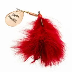 MEPPS Leurres|Leurres-Cuillère Tournante Giant Marabou Cuivre Rouge (x1)