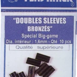 FLASHMER Pêche Du Thon|Montages / Hameçons-Doubles sleeves (pochette de 10 pièces)