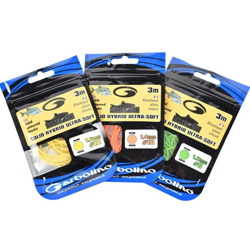 GARBOLINO Appâts / Amorces-Elastique Solid Ultra Soft Silver fish 3m