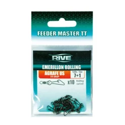 RIVE Acc. De Montage Feeder-Emerillon Rolling Agrafe US - Taille 7 (x10)