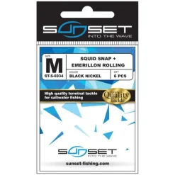 SUNSET Montages / Hameçons-Emerillons Rolling + Agrafe ST-S-6934