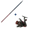 GARBOLINO Packs & Ensembles-Ensemble Canne Téléréglable 4m80 + Moulinet 1000