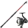 SUNSET Packs Et Ensembles-Ensemble Télescopique Malo SW 2.40m, 100-200g + Moulinet Sunhopper Swf 5000 Fd