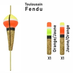 GARBOLINO Lignes Et Accessoires De Montage-Flotteur Toulousain Fendu Streamline x2