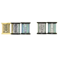 JMC Fly Tying-Fly tying tinsel medium double face argent or