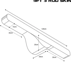 NASH Bagagerie/Rangement-Fourreau Scope OPS Soft Protect 9ft 3RodSkin