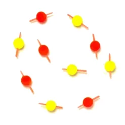 FIQUET Lignes Et Accessoires De Montage-Guide Fil Truite Rigoletto Jaune/Orange (x10)