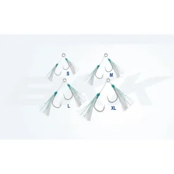 BKK Pêche Aux Leurres|Montages / Hameçons-Hameçon assist Hook light game shore patrol+ (x2)