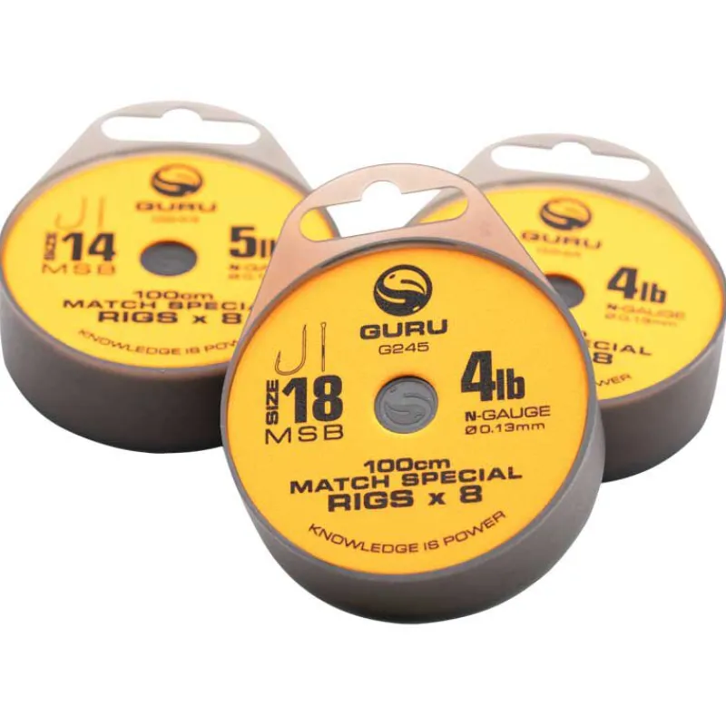 GURU Hameçons / Bas De Ligne Feeder-Hameçon monté MAtch Special Rig 1m (x8)