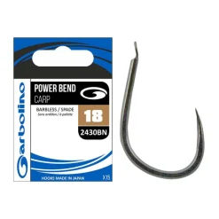 GARBOLINO Hameçons-Hameçon non monté Power Bend Carp (x15)