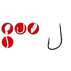 GAMAKATSU Lignes Et Accessoires De Montage-Hameçon simple carnassier 2120f truite noir (x25)