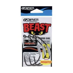 OWNER Hameçons Et Montages-Hameçon Texan 5130W Weighted Beast Twistlock