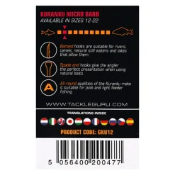 GURU Hameçons / Bas De Ligne Feeder-Hameçons Kuranku barbed/spade End (x6)